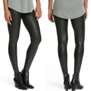 SPANX Black Faux Leather Leggings